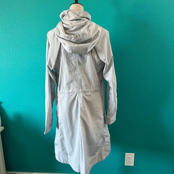 Athleta Women's Solar Wind & Rain Anorak Jacket Beige Outdoor Gorpcore Size M - Picture 5 of 9
